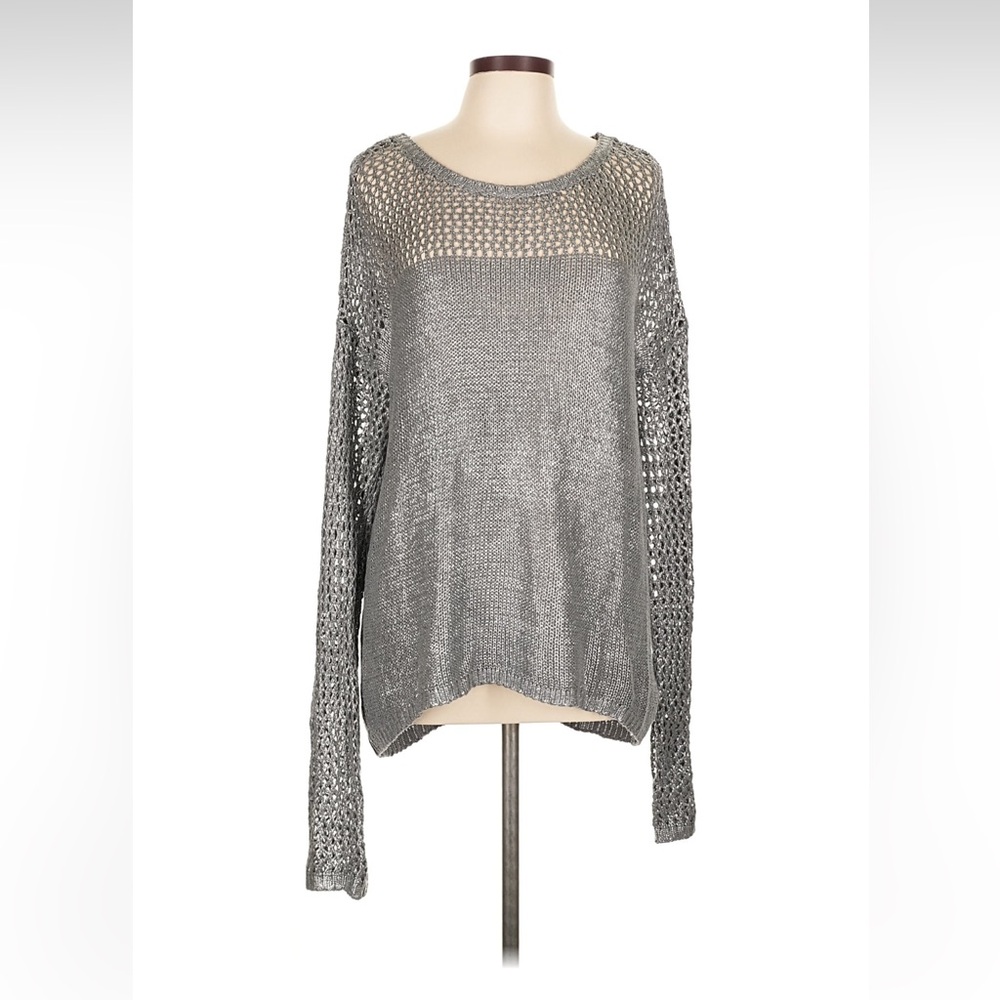 Velvet Silver Sweater L